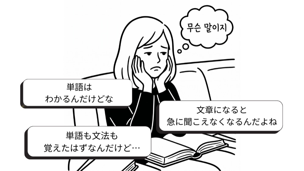 単語はわかるんだけどな、文章になると急に聞こえなくなる